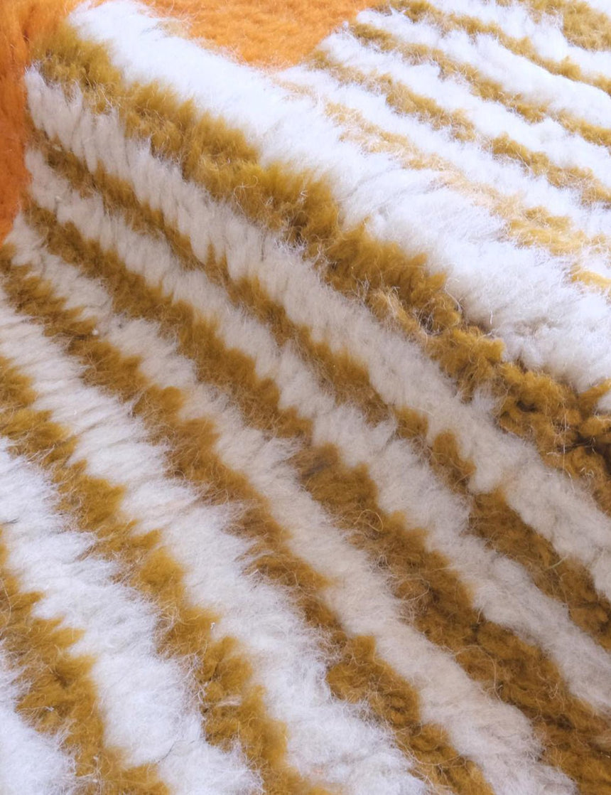 Tapis de couloir berbère etnique chic pure laine 97 x 351 cm - AFKliving