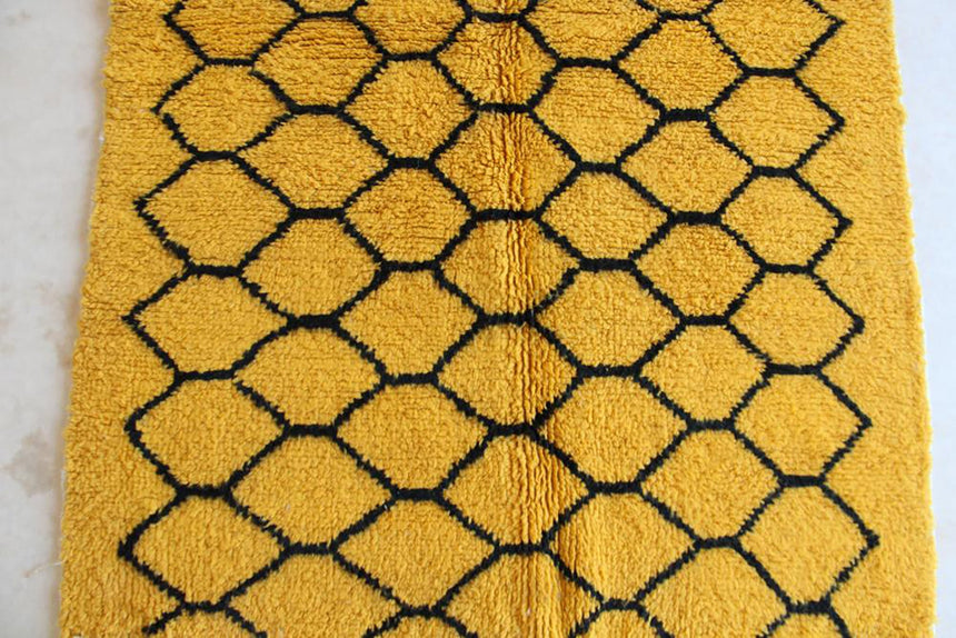 Tapis de couloir Berbere marocain en laine 160 x 247 cm - AFKliving