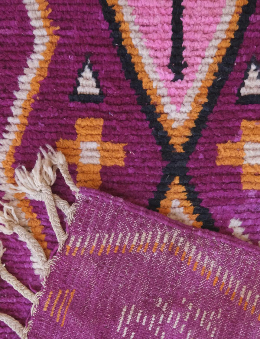 Pure wool Moroccan Berber hallway rug 78 x 507 cm - AFKliving