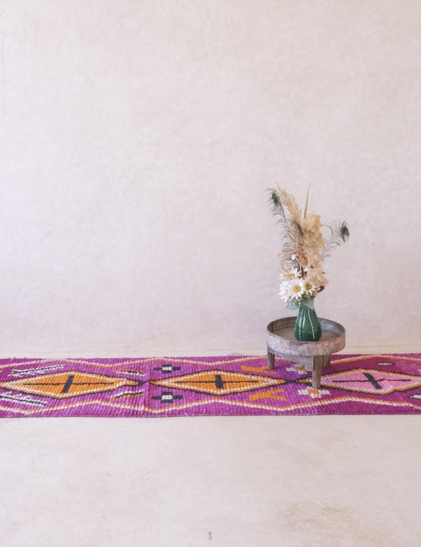 Tapis de couloir berbère marocain pure laine 78 x 507 cm - AFKliving
