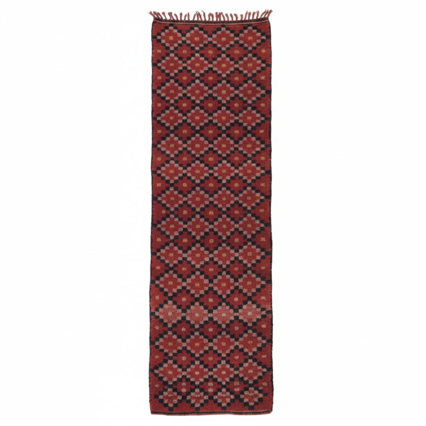 Tapis de couloir berbère marocain pure laine 92 x 282 cm