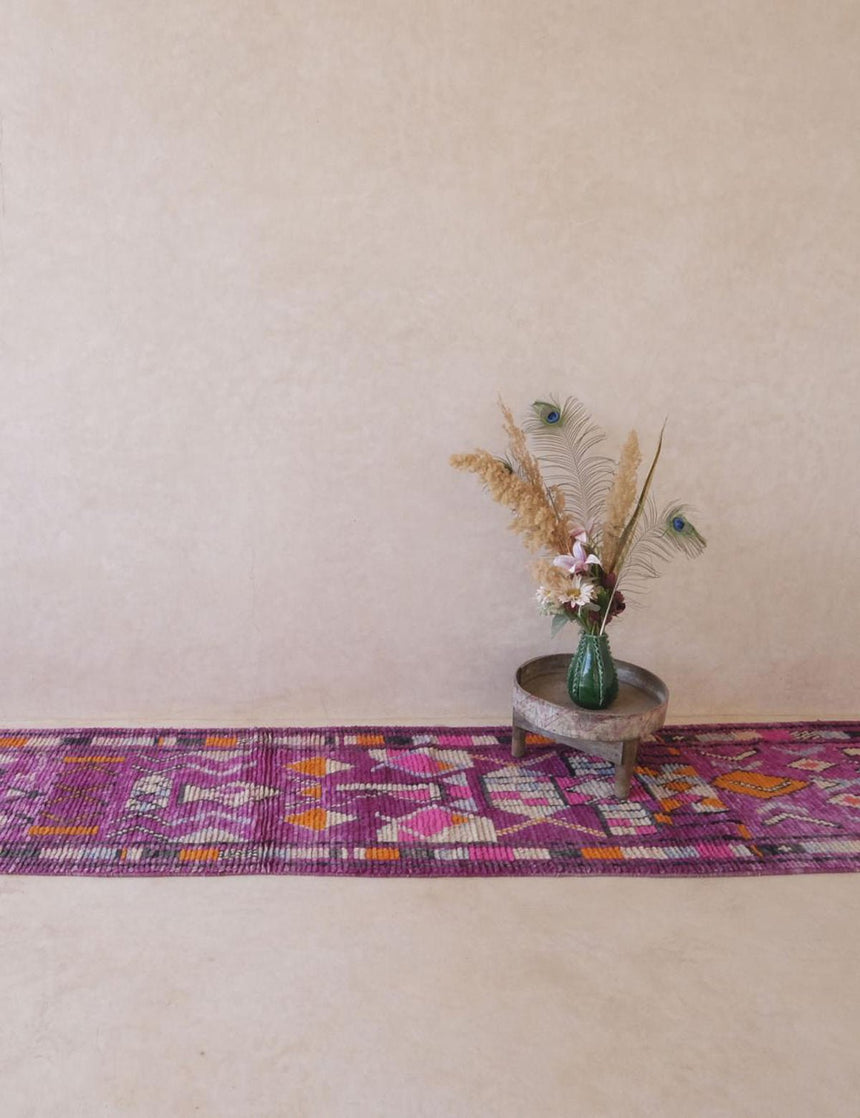 Tapis de couloir berbère marocain pure laine - tapis sur mesure - AFKliving