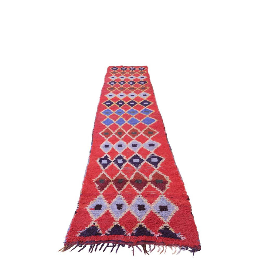 Tapis de couloir Berbere tribal vintage 81 x 352 cm - AFKliving