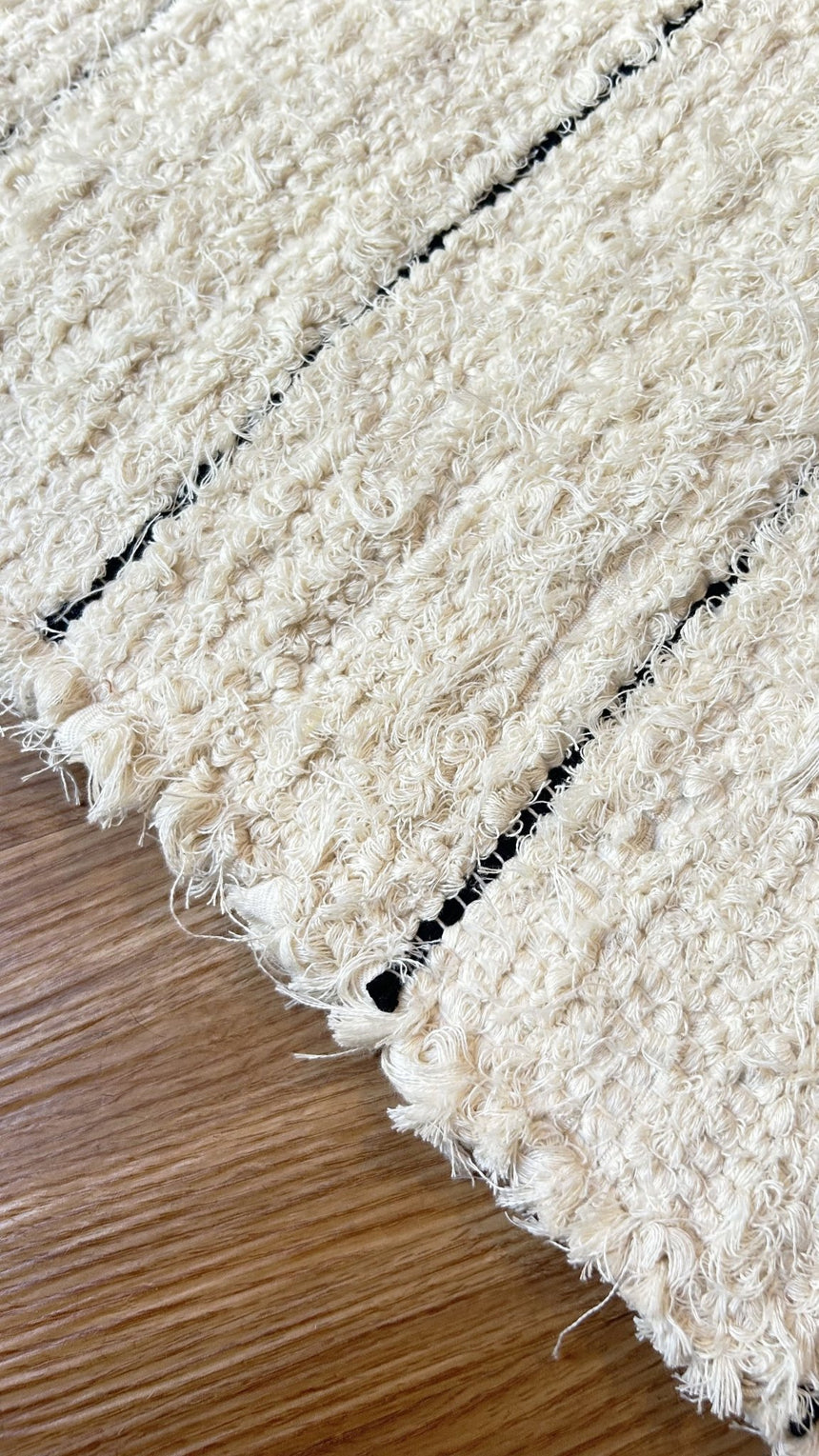 Tapis de couloir en coton recyclé tissé à la main LINHAS - AFKliving
