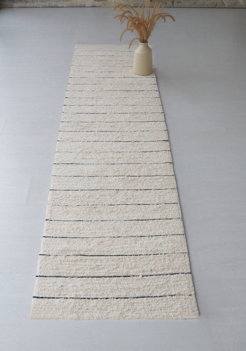 Tapis de couloir en coton recyclé tissé à la main LINHAS - AFKliving
