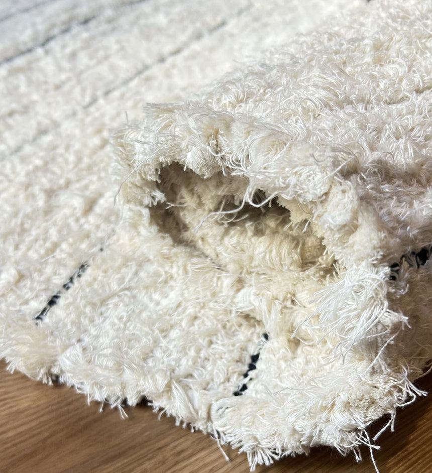Tapis de couloir en coton recyclé tissé à la main LINHAS - AFKliving