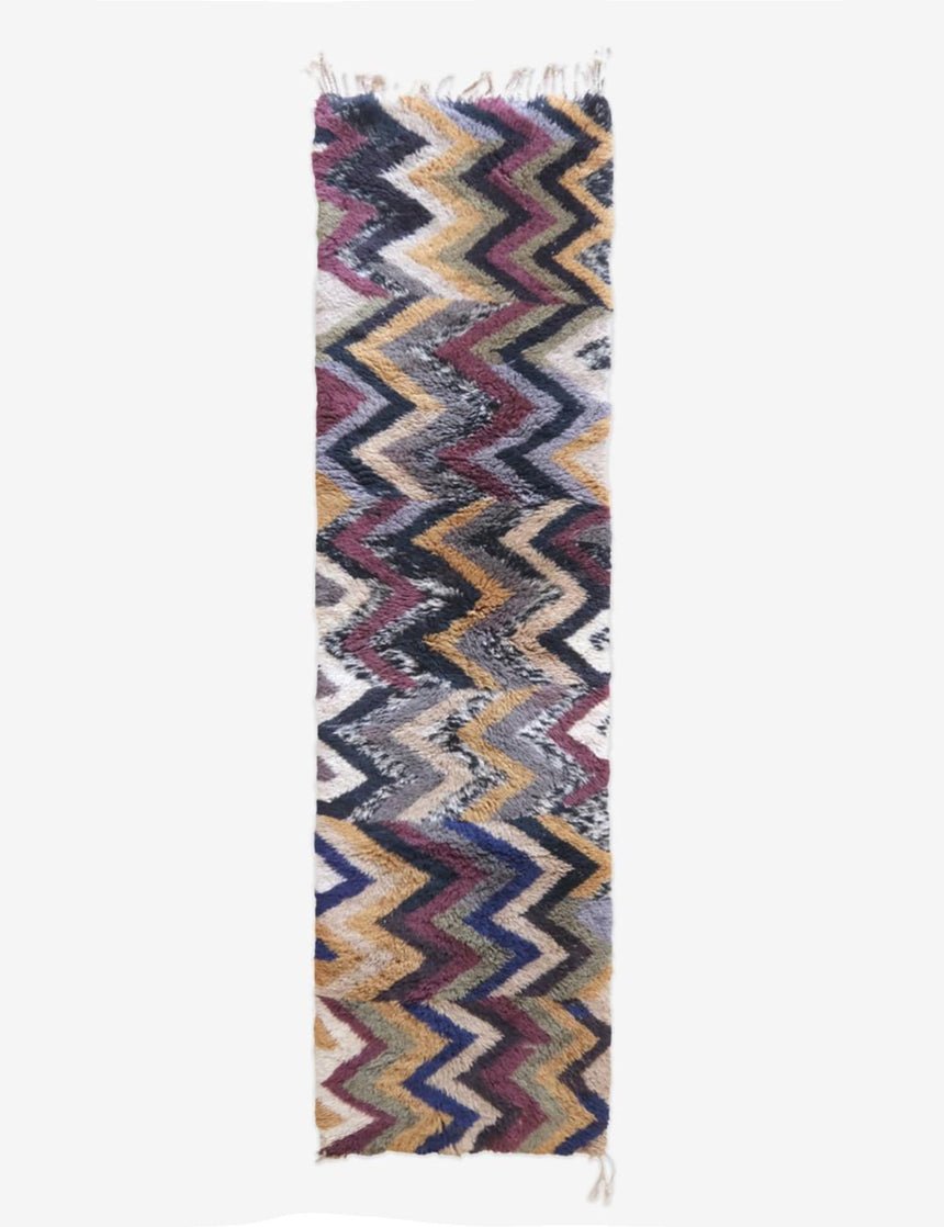 Tapis de couloir marocain en laine 81 x 312 cm - AFKliving