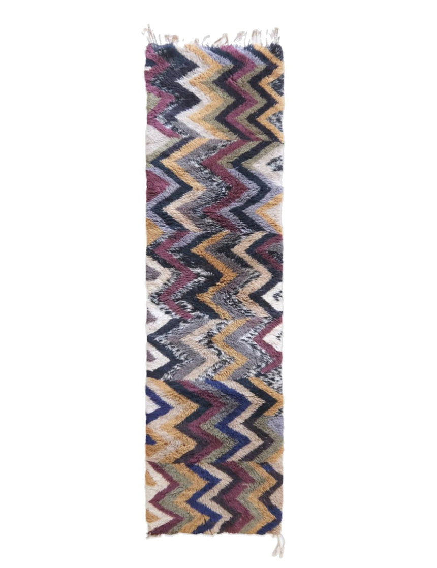 Tapis de couloir marocain en laine 81 x 312 cm - AFKliving