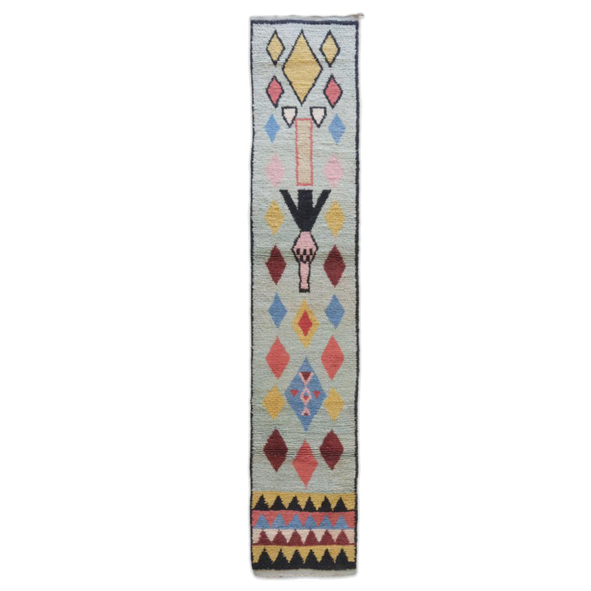 Tapis de couloir pure laine berbère 64 x 335 cm - AFKliving
