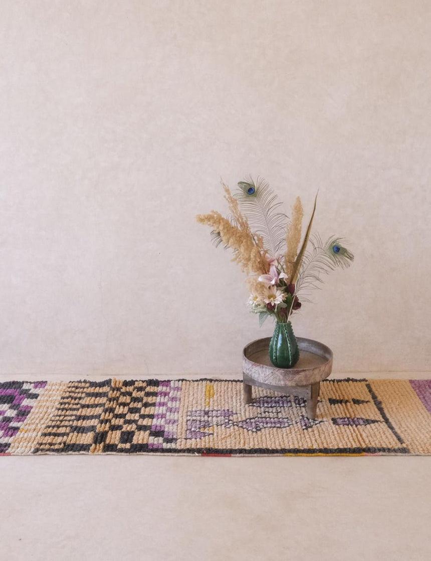 Tapis de couloir pure laine berbère 74 x 296 cm - AFKliving