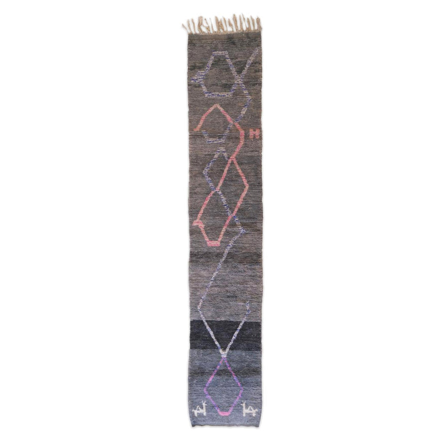 Tapis de couloir pure laine berbère 75 x 406 cm - AFKliving