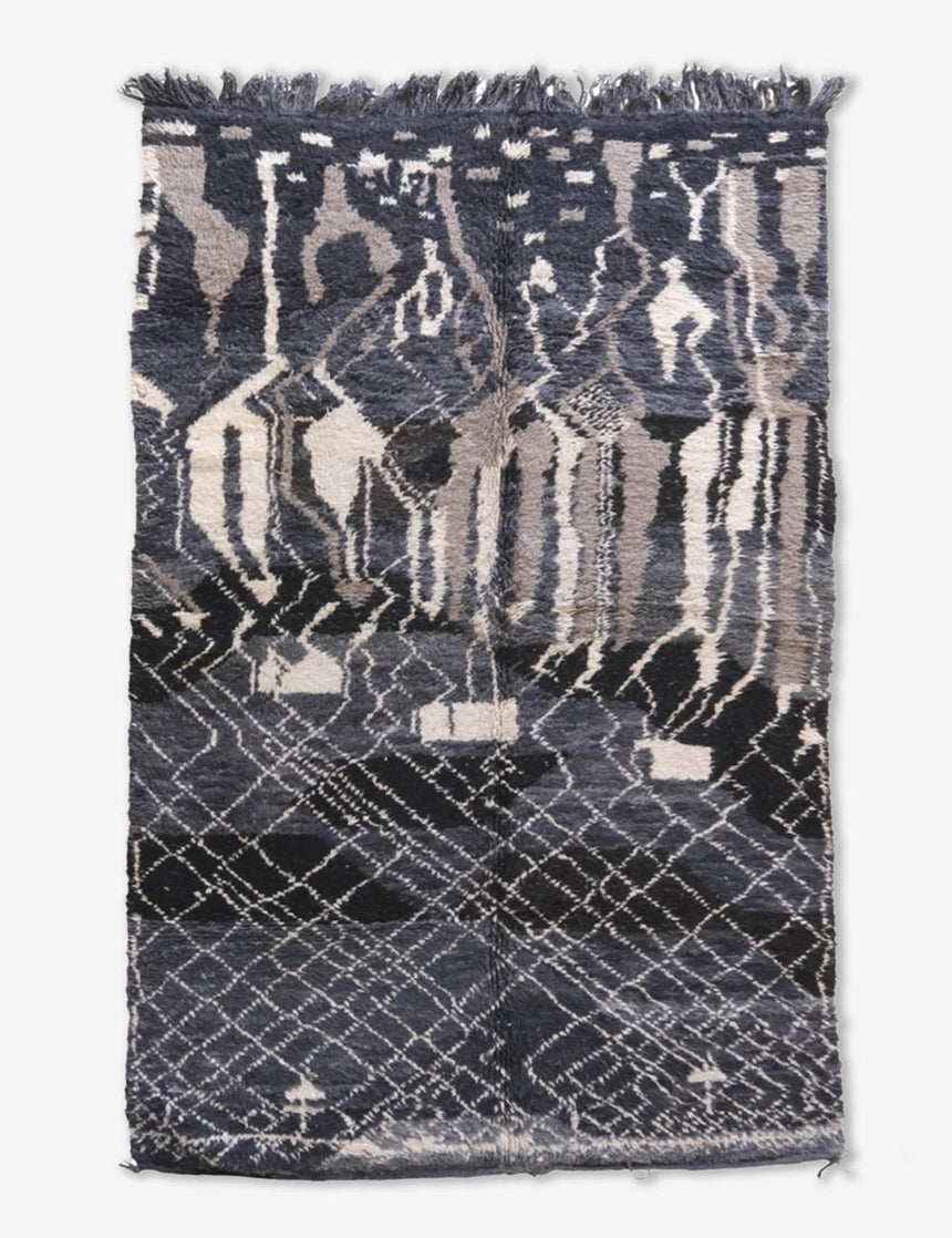 Tapis de laine abstrait marocain 173 x 278 cm - AFKliving