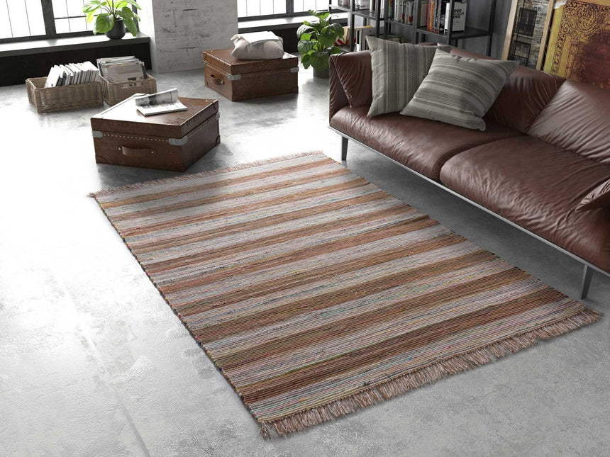 Tapis de style bohème en matière recyclee CHINDI - AFKliving