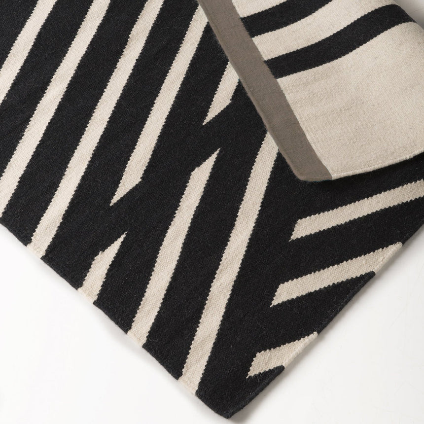 Kilim Deco Tapis in Stripe wool