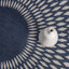 Round decorative rug ILLUSION