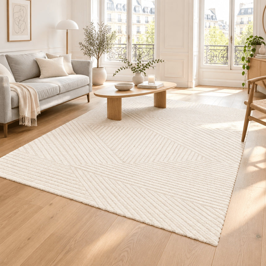 Designer rug with relief effect SACHA