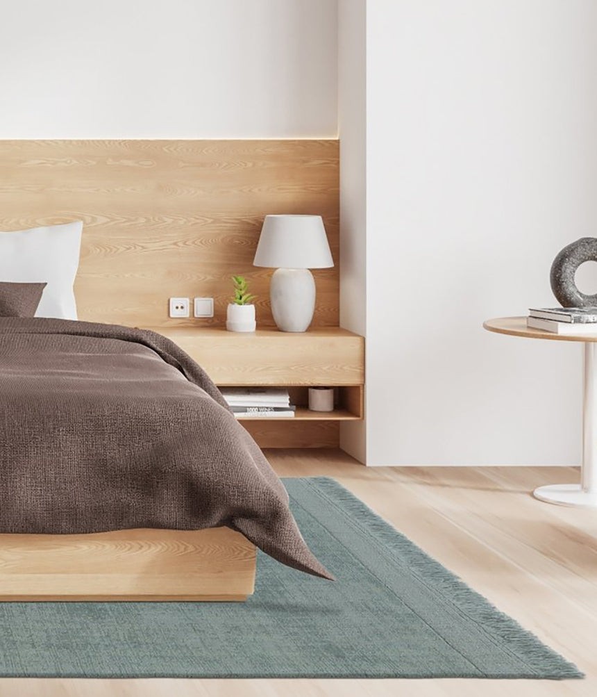 Tappeti di design fatti a mano in lana morbida e cotone classico