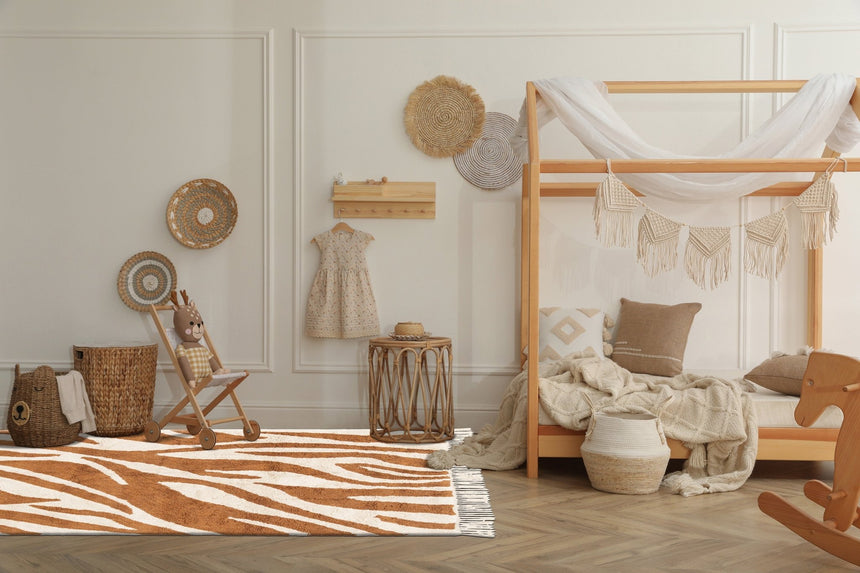 Tapis design en coton de haute qualité FAUVE - AFKliving