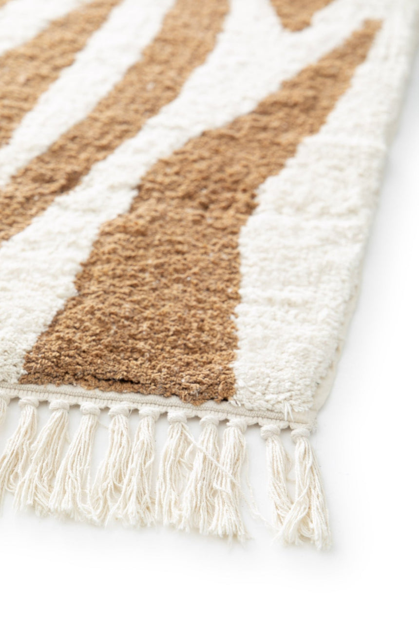 Tapis design en coton de haute qualité FAUVE - AFKliving