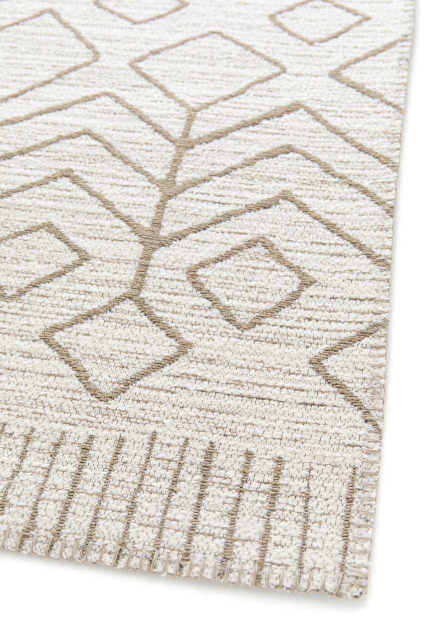 Tapis design en tissage Gobelins en jute et fibres recyclées AZTEC - AFKliving