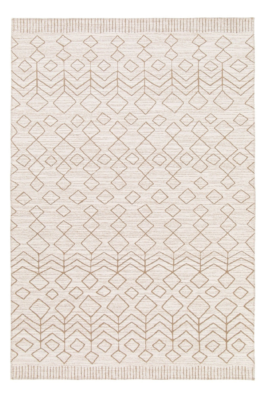 Tapis design en tissage Gobelins en jute et fibres recyclées AZTEC - AFKliving