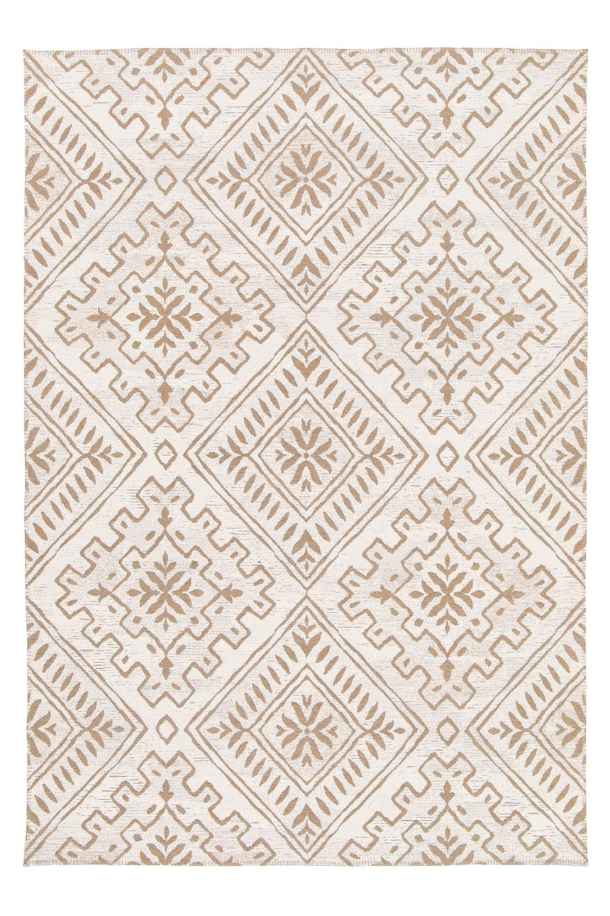 Tapis design en tissage Gobelins en jute et fibres recyclées SANTA FE - AFKliving