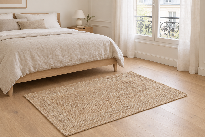 INDIRA handmade braided jute rug