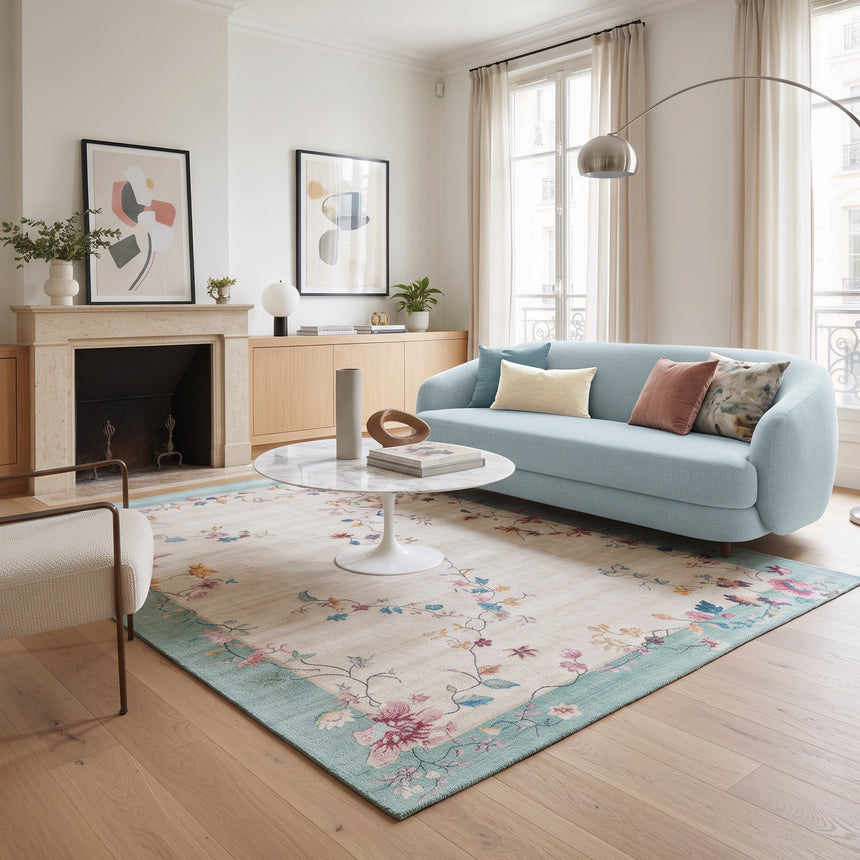 MARIE ANTOINETTE designer floral rug