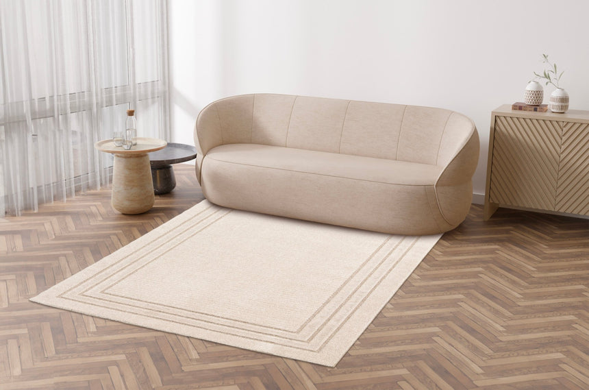 Tapis design inspiration ethnique avec effet relief ESMEE - AFKliving