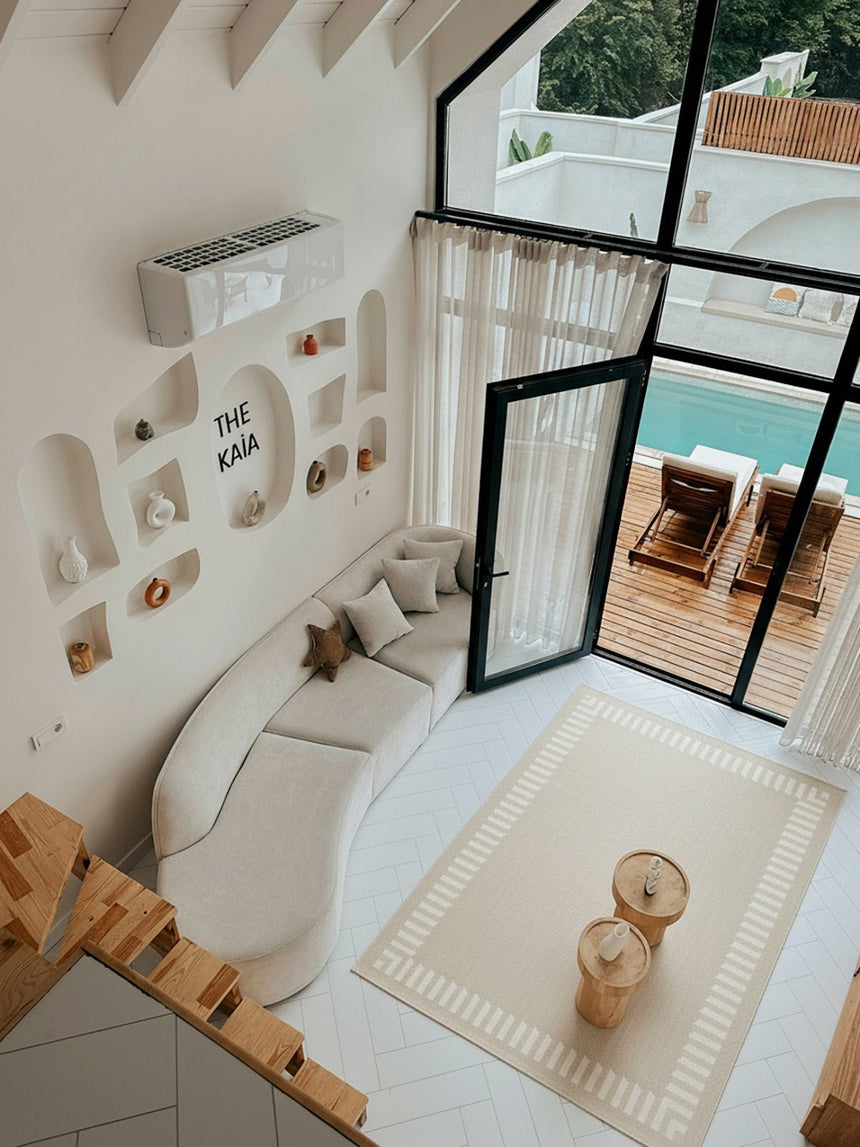 Tapis design intérieur extérieur en polyester recyclé AGORA - AFKliving