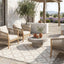Tapis design intérieur extérieur fibres recyclées DAISY - AFKliving