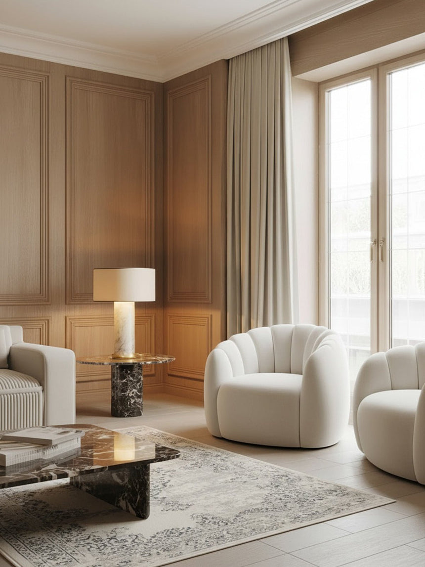 Tapis d'intérieur à poils ras style vintage avec effet vieilli OTTOMAN - AFKliving