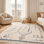 Thick ethnic style fringed rug GLYPH