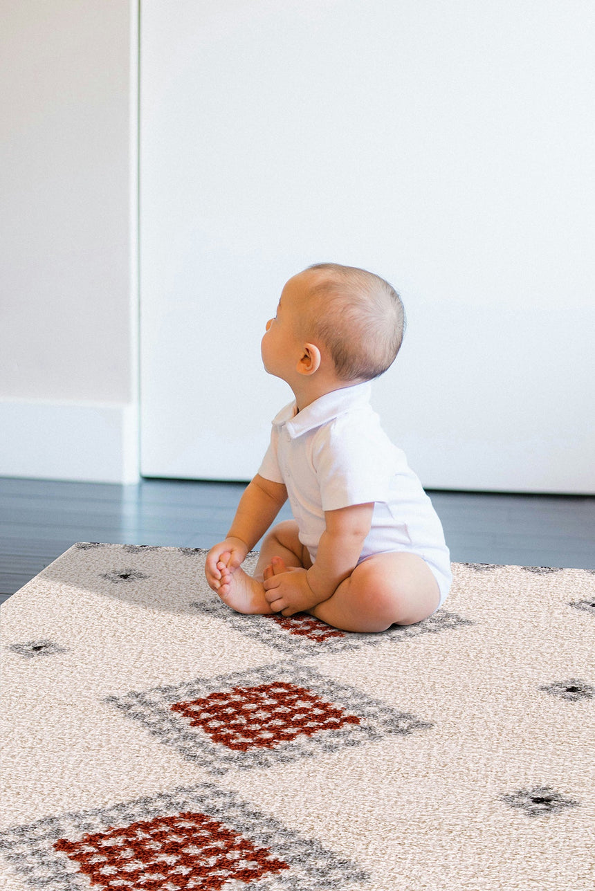 Tapis doux et épais de style ethnique TESSERA - AFKliving