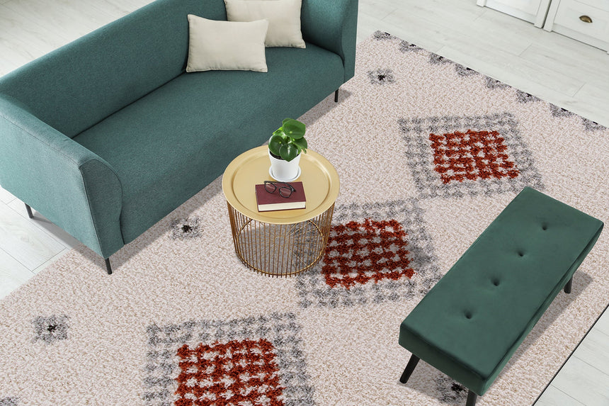 Tapis doux et épais de style ethnique TESSERA - AFKliving