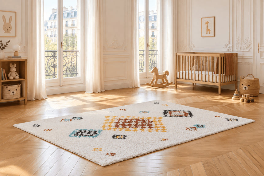 ZAZOU soft and fluffy children's rug