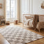 Tapis doux et épais en polyester recyclé CARREAUX - AFKliving