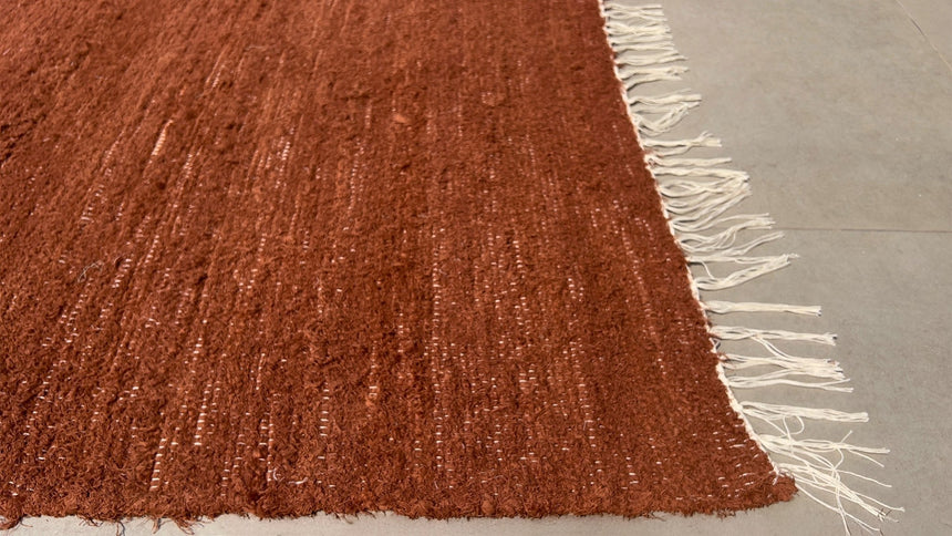 Tapis en coton recyclé tissé à la main AMALIA - AFKliving