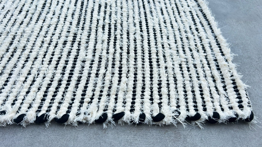 Tapis en coton recyclé tissé à la main BARTOLO - AFKliving