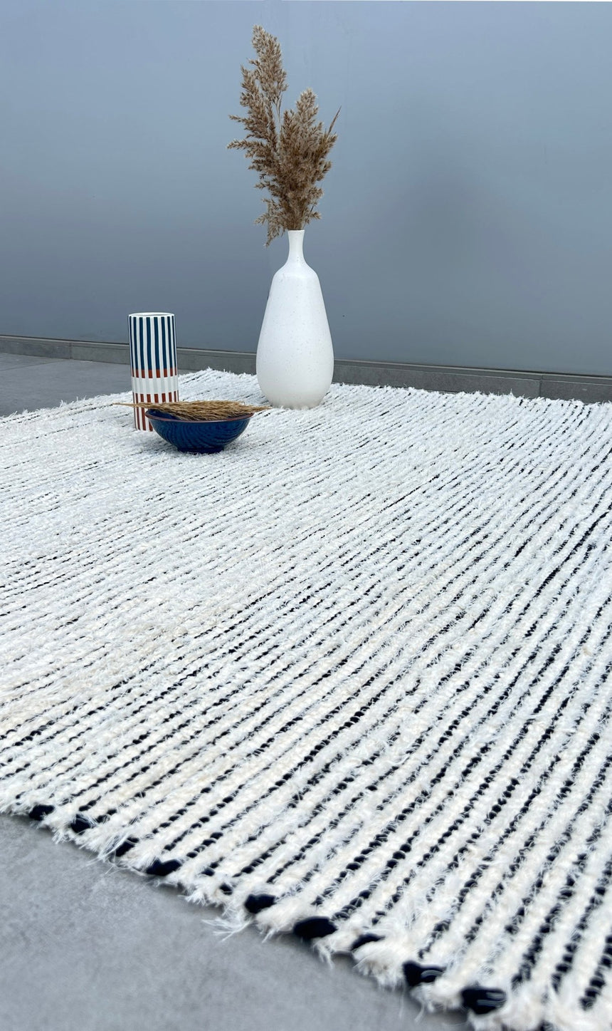 Tapis en coton recyclé tissé à la main BARTOLO - AFKliving