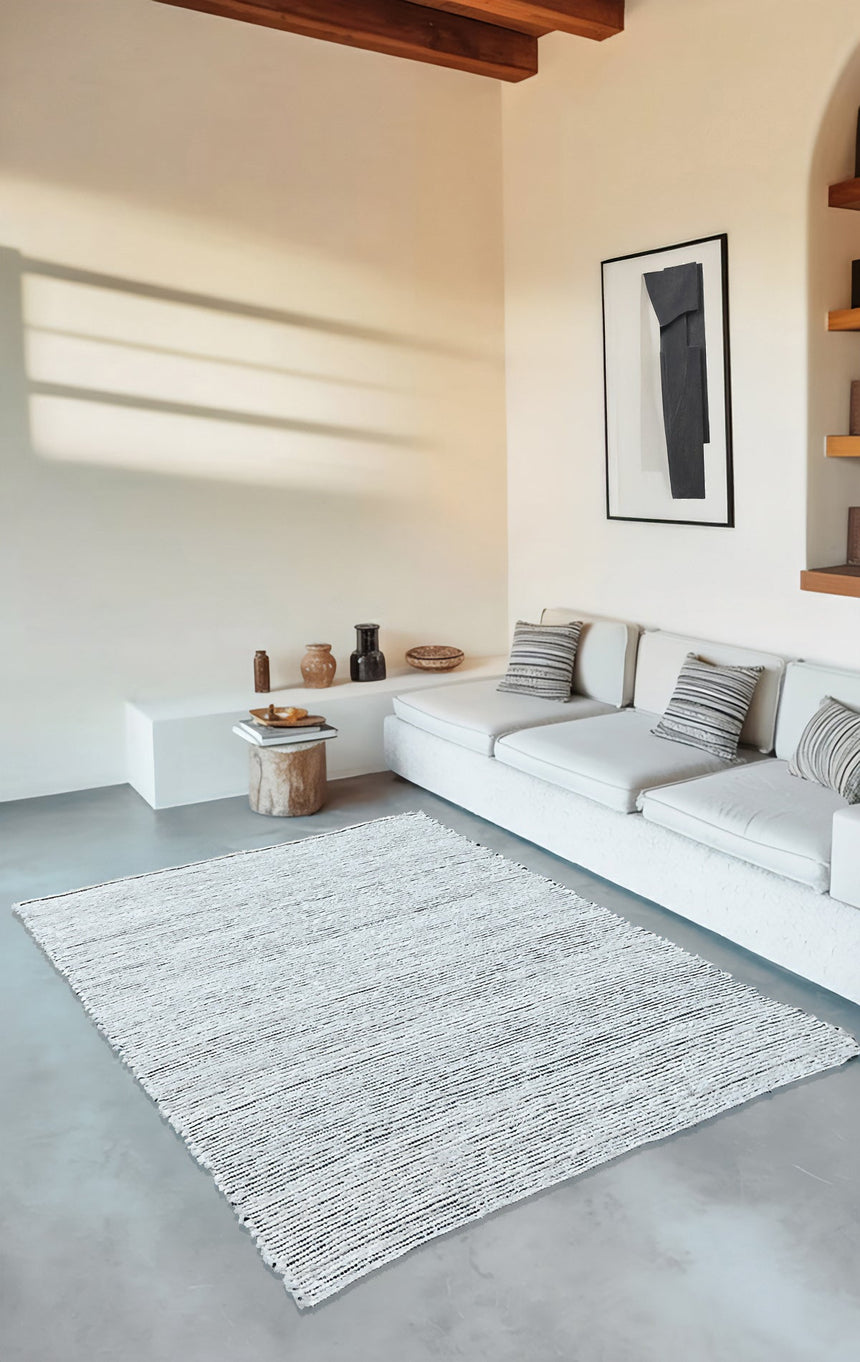 Tapis en coton recyclé tissé à la main BARTOLO - AFKliving