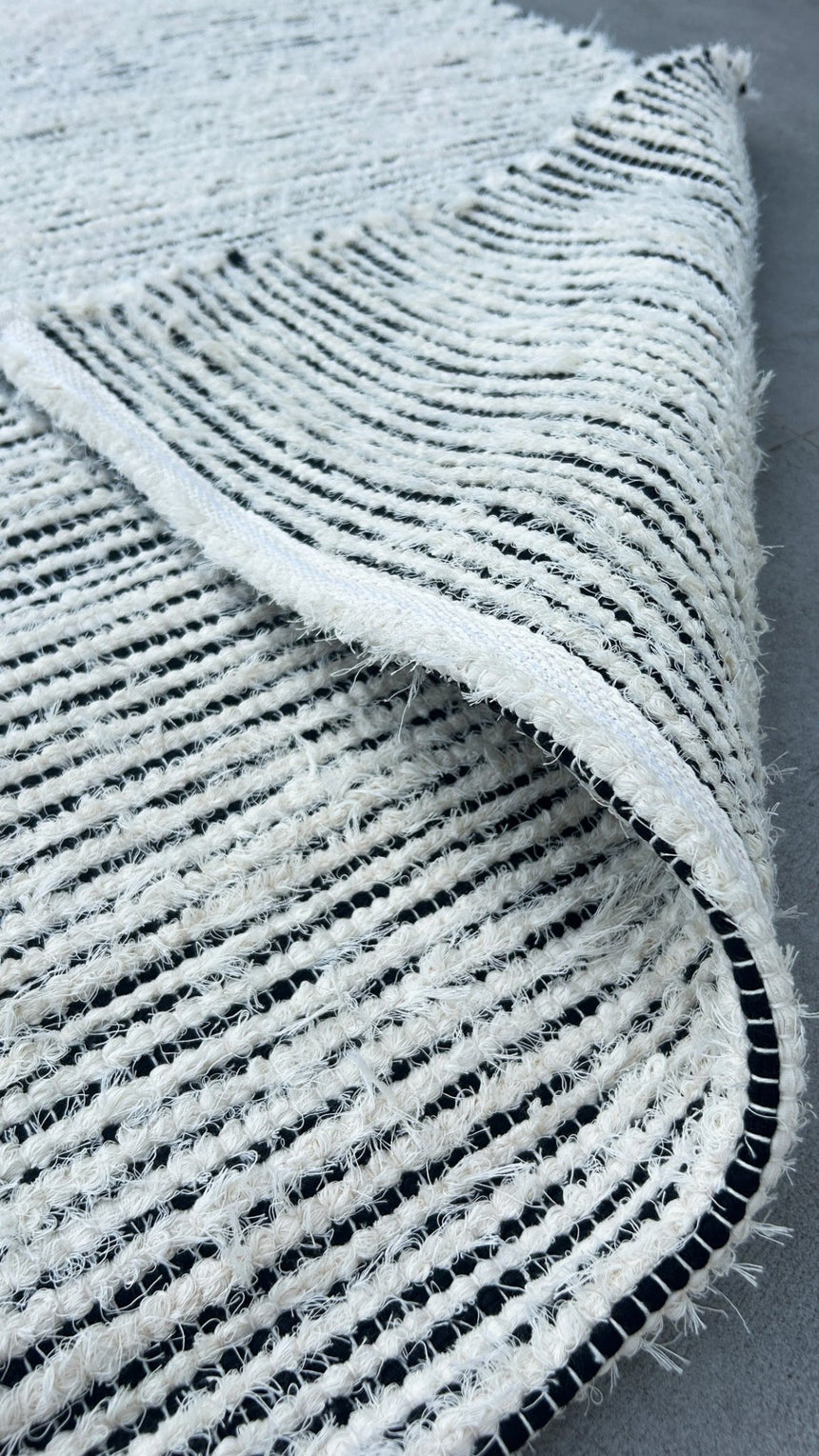 Tapis en coton recyclé tissé à la main BARTOLO - AFKliving