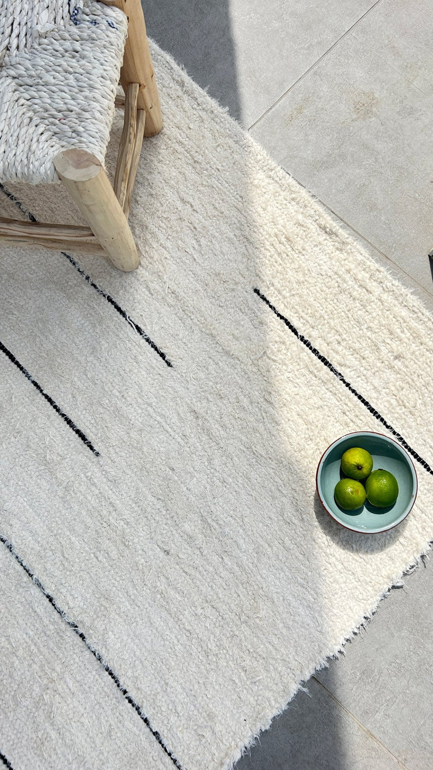 Tapis en coton recyclé tissé à la main CAMOES - AFKliving