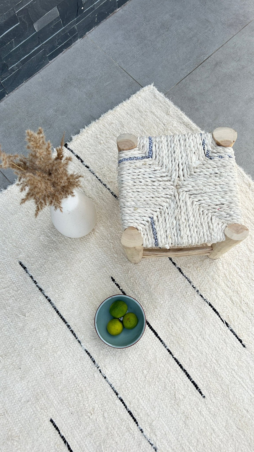 Tapis en coton recyclé tissé à la main CAMOES - AFKliving