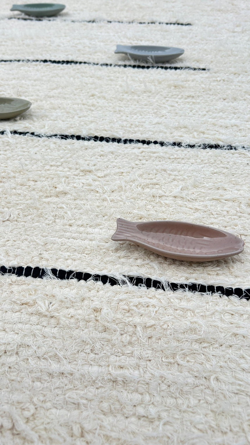 Tapis en coton recyclé tissé à la main CAMOES - AFKliving