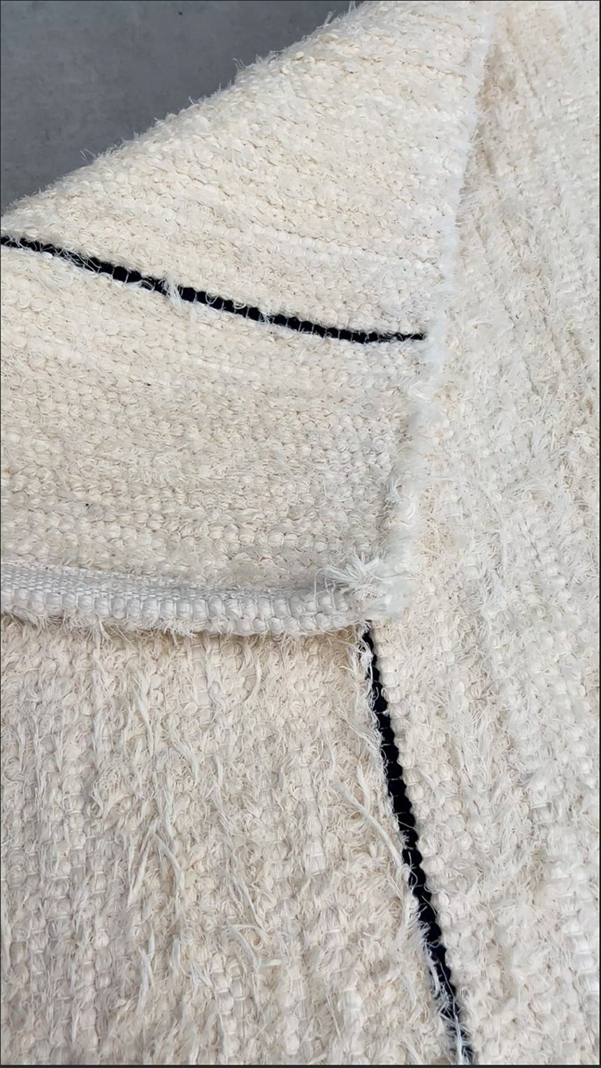 Tapis en coton recyclé tissé à la main CAMOES - AFKliving