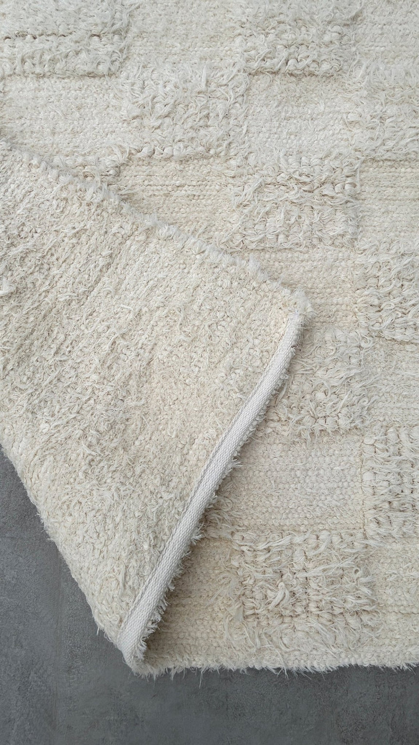 Tapis en coton recyclé tissé à la main SUAVE - AFKliving