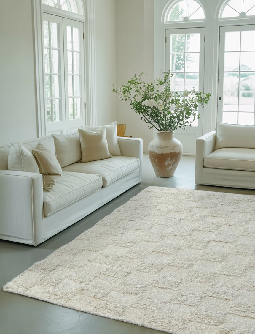 Tapis en coton recyclé tissé à la main SUAVE - AFKliving