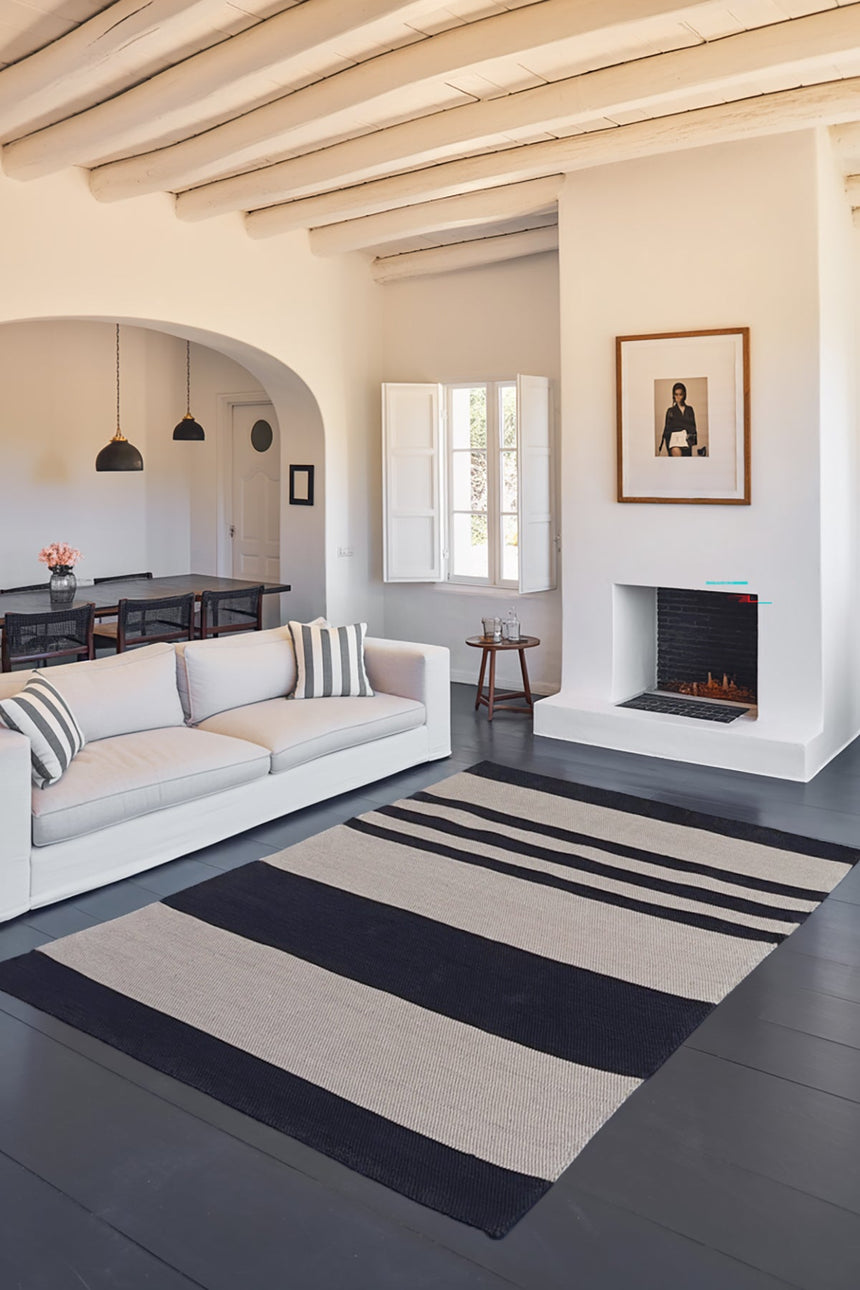 Tapis en coton recyclé tissé à la main TIAGO - AFKliving