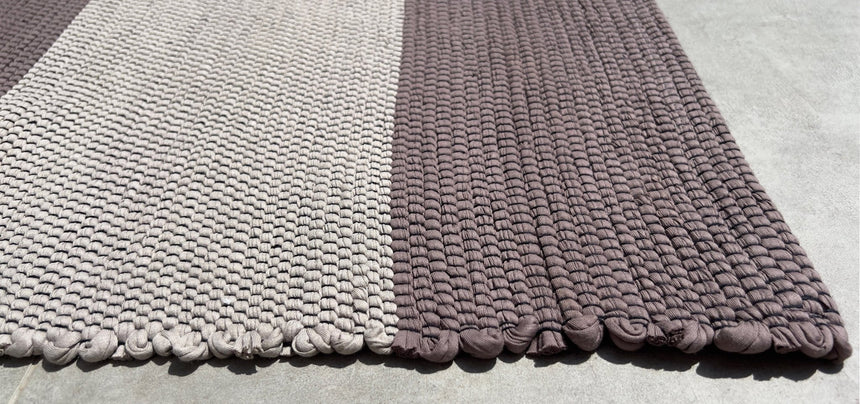 Tapis en coton recyclé tissé à la main TIAGO - AFKliving
